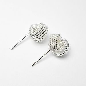 Women's White Gold Plated Earrings
